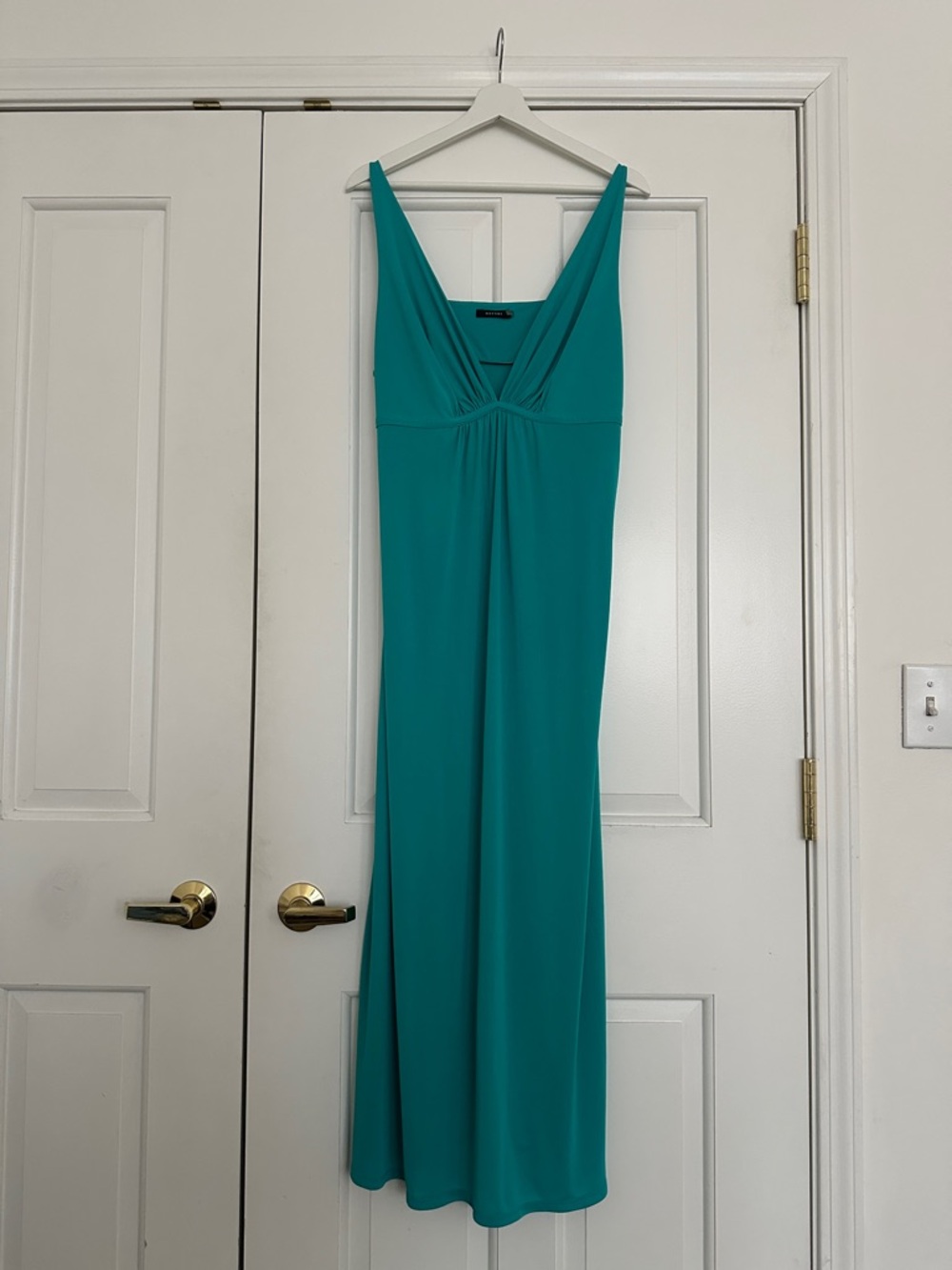 Natori Teal Maxi Slip Dress XL